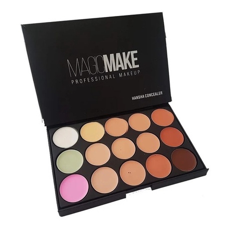 Paleta De Base Corretivo 15 Cores Maquiagem Profissional - Magic Make