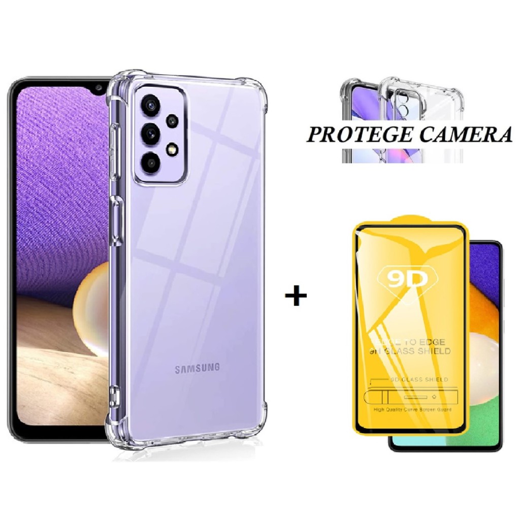 Kit Capa Reforçada Compatível Samsung Galaxy A52 A52S 5G + Película De  Vidro 3D 9D + Película Da Lente Câmera - Kit Capinha e Película para  Celular - Magazine Luiza