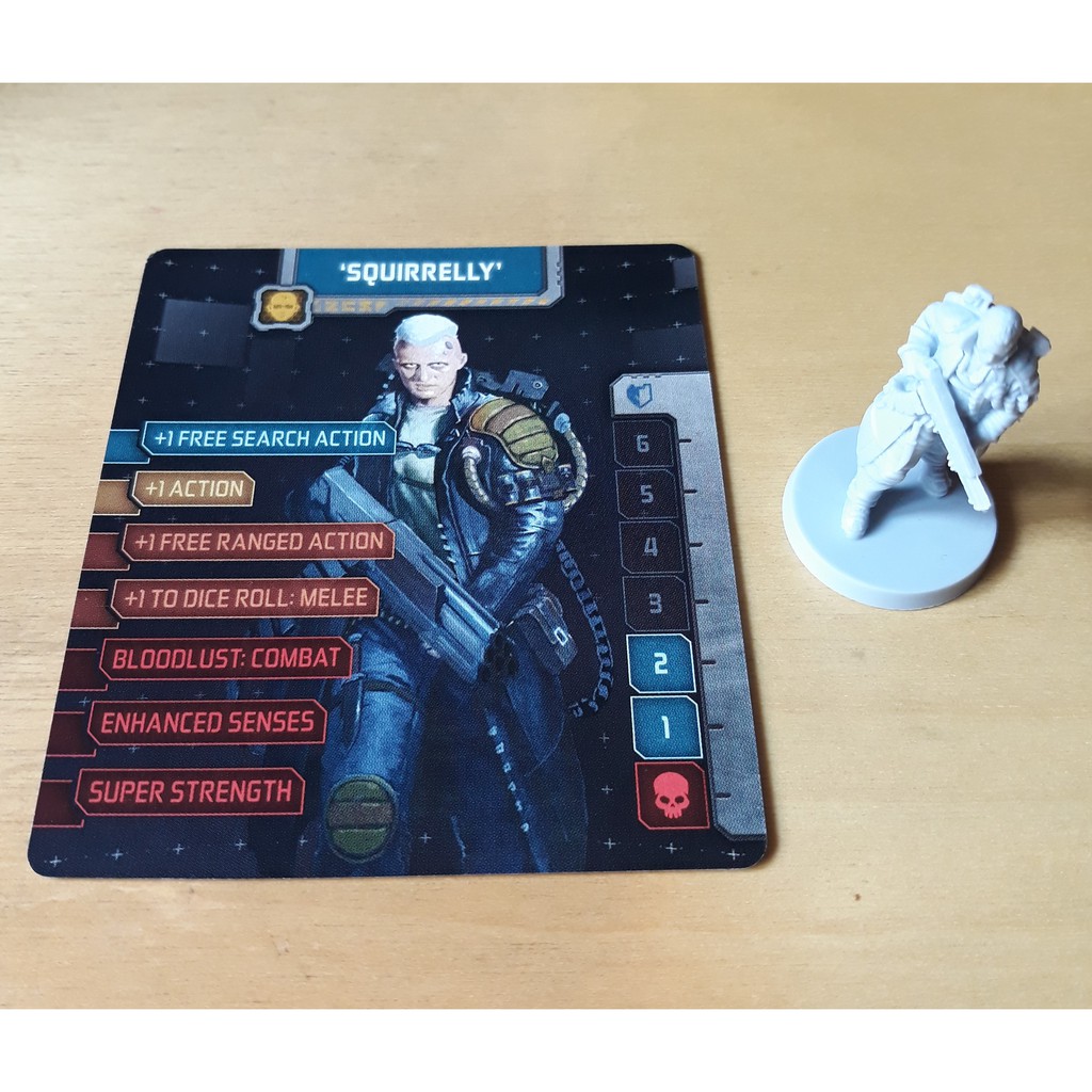 Zombicide Invader / Dark Side Ks Survivor: Squirrelly