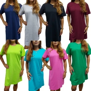 Vestido Camisão Malha 100% Algodão