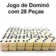 Jogo Dominó 28 Peças Resina Branco com Estojo Armazenar Qualidade  Profissional Tabuleiro., Brinquedo Riomaster Usado 90864804