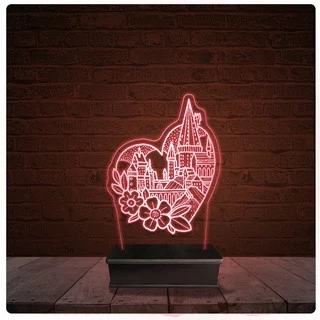 Abajur Luminária Acrílico Led - Hogwarts Harry Potter 10