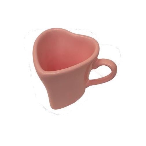 Caneca Coração Com Listra Cera - Ideal Lar