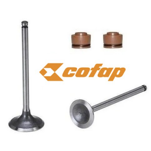 Par Válvula Admissão E Escape Honda titan fan 125 2002 a 2008 + par retentor válvulas