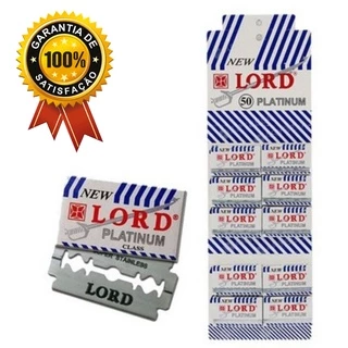 Lamina De Barbear C/50 Lâminas Lord Platinum Pronta entrega