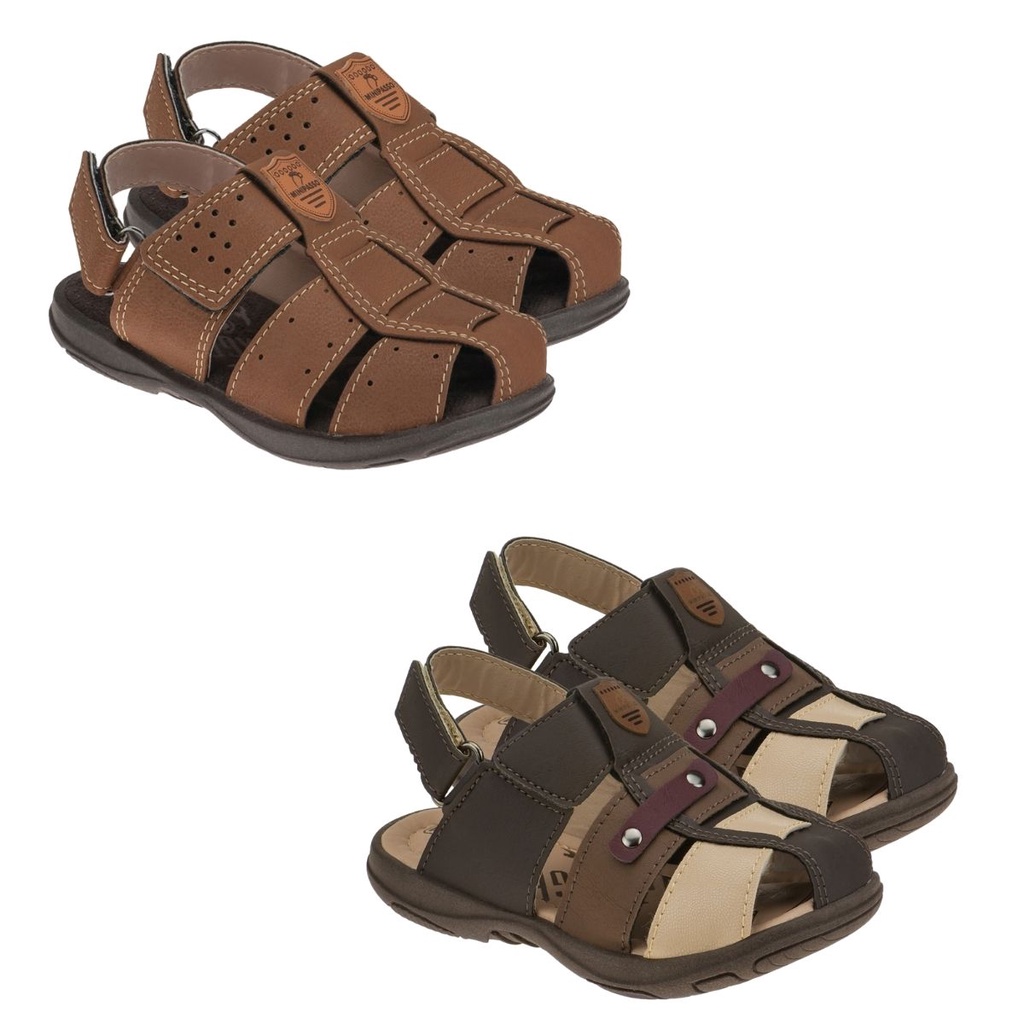 kit 2 Pares Sandalia Infantil Masculino Promocao Papete Infantil Menino ...