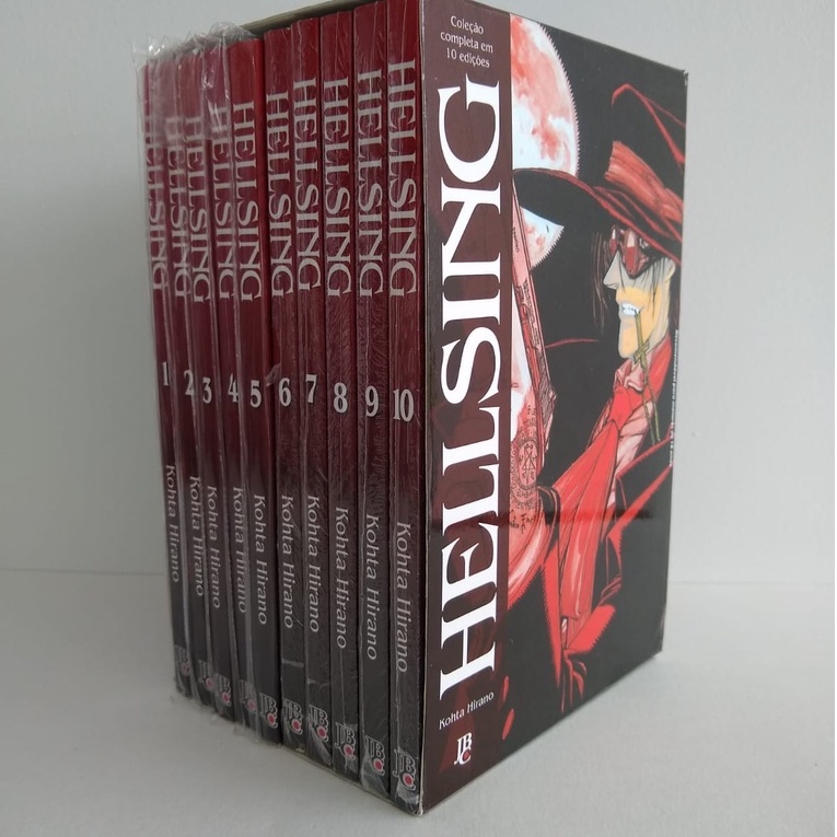 BOX HELLSING 1 AO 10 COM MARCADOR - KOHTA HIRANO - MANGÁ JBC | Shopee ...