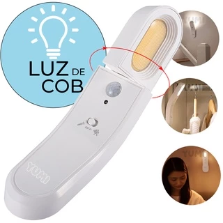 Luminária Lâmpada Led Com Sensor de Presença Led Branco Quente Gira 360º Lanterna ou Automático em Oferta na Shopee