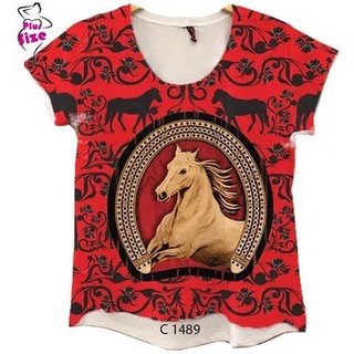 Camiseta Feminina Ferradura Country Cavalo Cavalgada C 1489