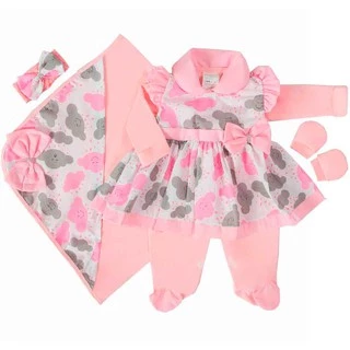 Saída Maternidade Menina Nuvem Rosa + Presente