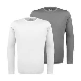 Kit 2 Camisetas Térmicas UV Manga Longa