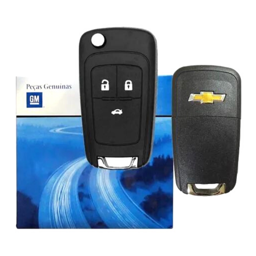 Chave Canivete Carcaça Original Cruze Prisma Cobalt Onix 3 Botões ...