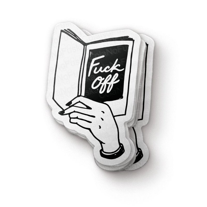 Adesivo Per Auto - Smile Fuck You - Dimensioni 210x105 Mm - Bianco, Resistente Alle Intemperie - 2