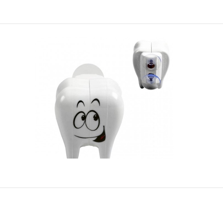 Porta Escova Infantil Com Ventosa Formato Dente