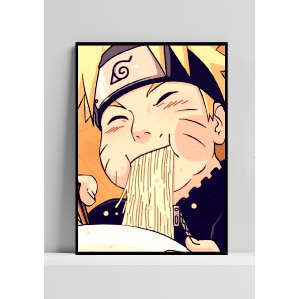 Quadro Decorativo Poster Naruto Shippuden Gennins Filme Emoldurado 30x42cm