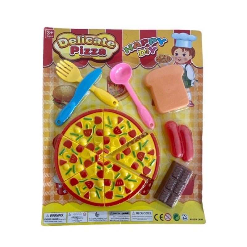 Kit Pizza de Brinquedo Comidinha Infantil Velcro + Acessório - Bambinno -  Brinquedos Educativos e Materiais Pedagógicos