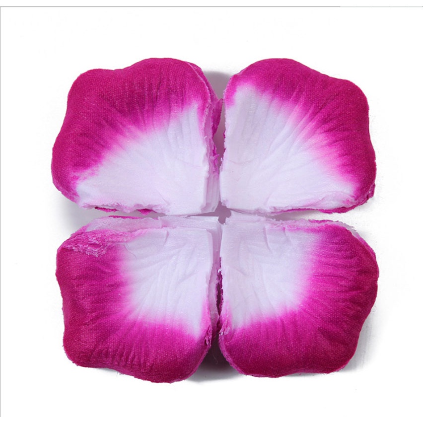 Pétalas De Rosa Artificial WEIERYUE - 300 Unidades - Cetim Branco - Decoração Casamento