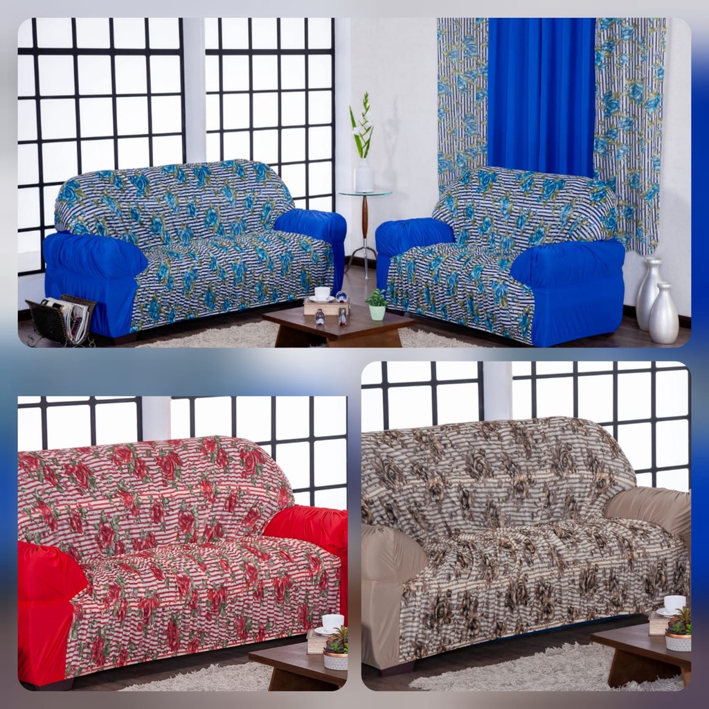 Forro Para Sofá Estampado 2 E 3 Lugares Malha Gel - Misto | Shopee Brasil
