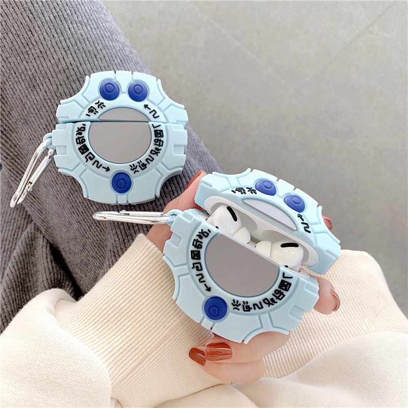 Capa Digital Monstro Digivice Para Apple Airpods Pro 1 2 3 Geração