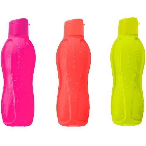 Tupperware Kit Eco Garrafas Neon 1 Litro 3 Pecas | Shopee Brasil