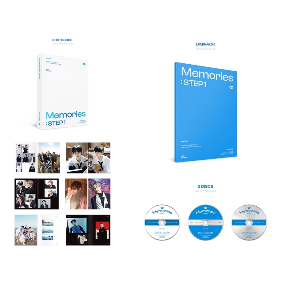 ENHYPEN [PIECES OF MEMORIES / MEMORIES : STEP 1 ] | Shopee Brasil