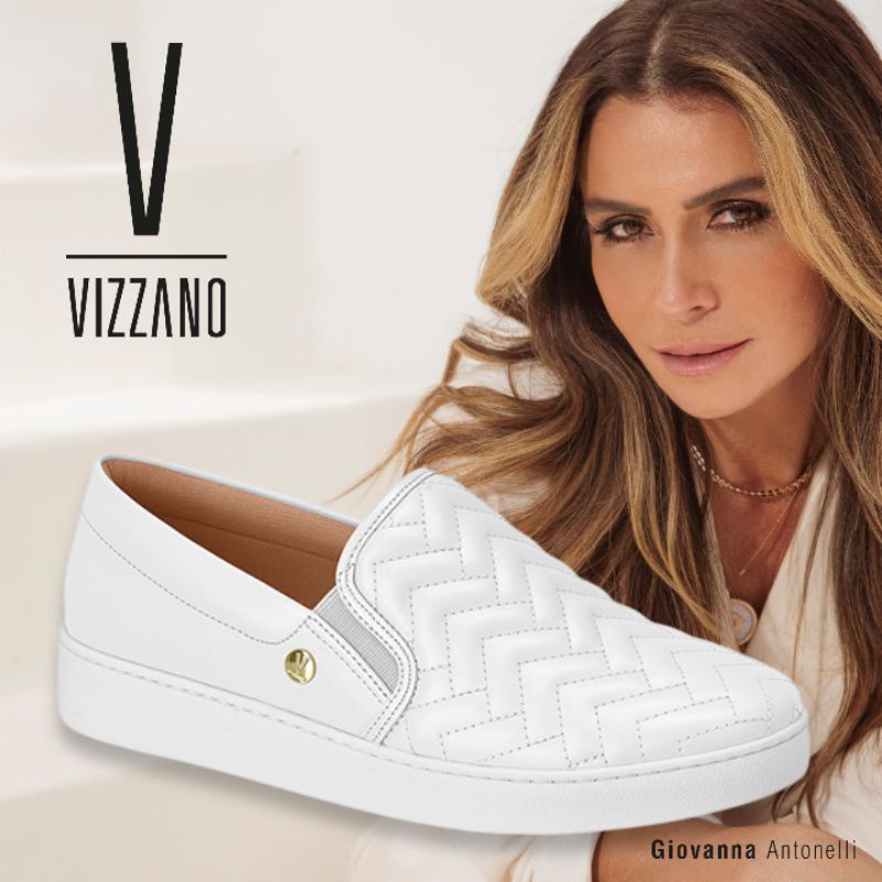 Slip on store vizzano tramado feminino