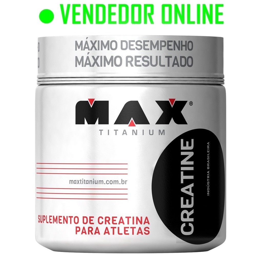 Creatina Max Titanium 100g Ganho De Força E Resinstência Brinde