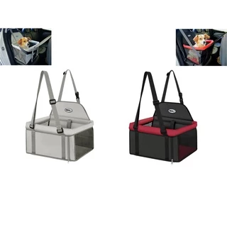 Assento Cadeirinha Pet Cão Gato Até 10kg Dobravel P/ Carro