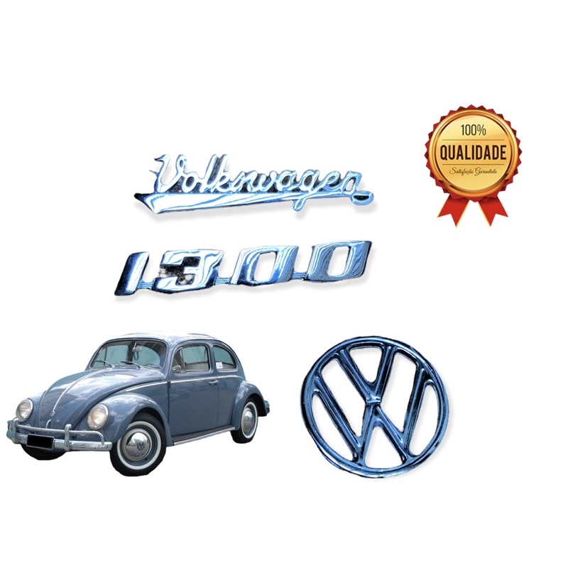 kit do emblema para o fusca 1300-vw-volksvagen (ferro) | Shopee Brasil