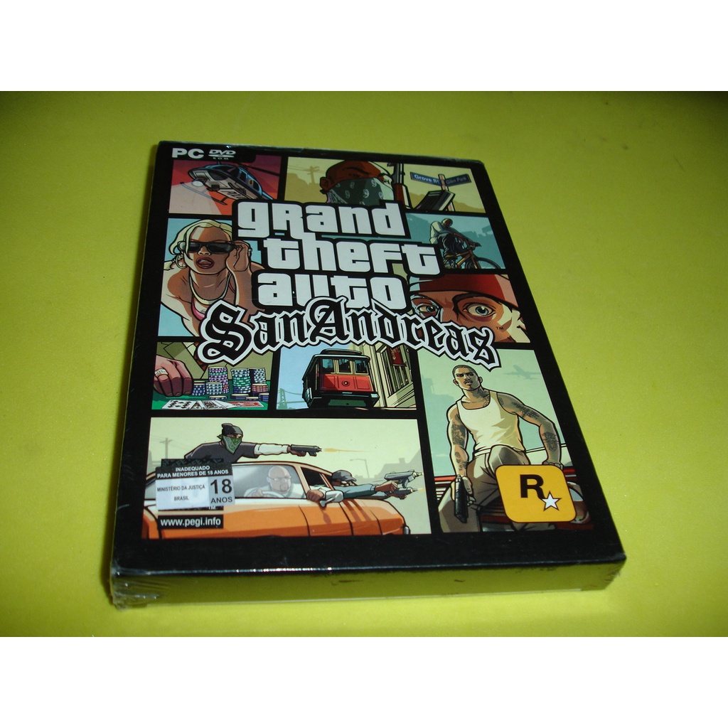 jogo gta san andreas original lacrado para pc | Shopee Brasil