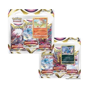 Blister Triplo EE11 Origem Perdida Scorbunny Croagunk Pokemon TCG Original Copag