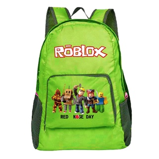 Roblox-Mochila Impressa Dupla Face para Meninos e Meninas, Mochila