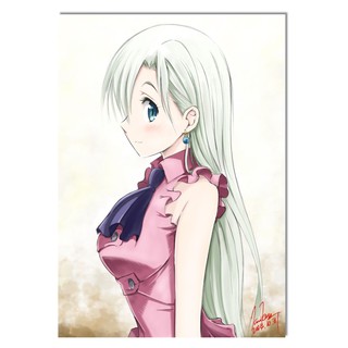 Placa Decorativa Quadro - Anime - Nanatsu No Taizai (h330)