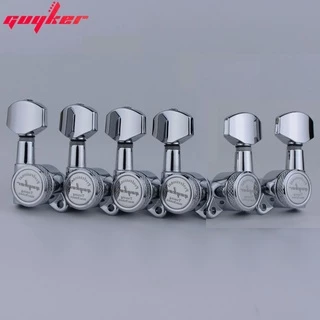 1 Conjunto Máquina GUYKER De Travamento Cromado Para Guitarra 1 : 18 Feito Na Coreia