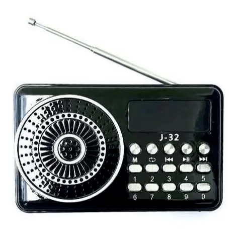 Rádio Portátil FM Sintonia Digital USB Recarregável J32 - Altomex