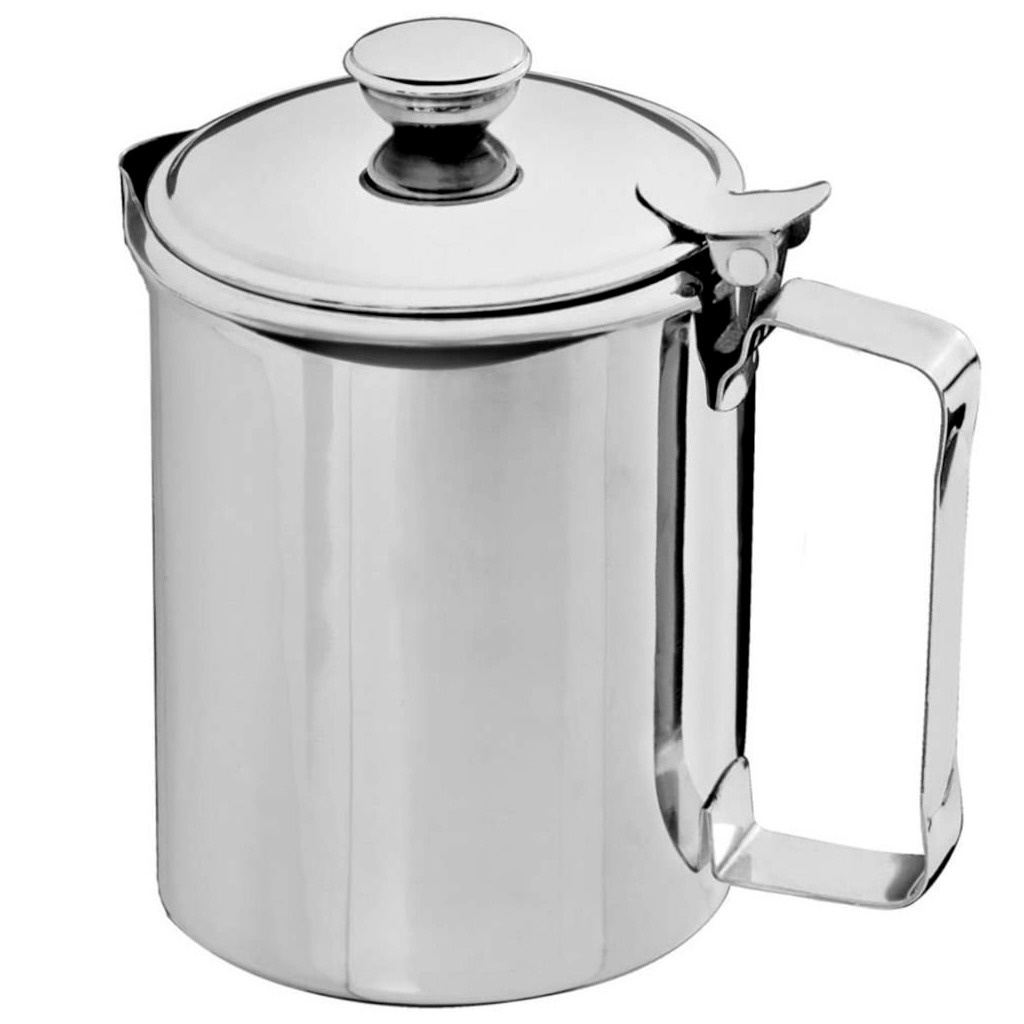Leiteira Aço Inox Bule Para Café Chá Com Tampa 700ml | Shopee Brasil