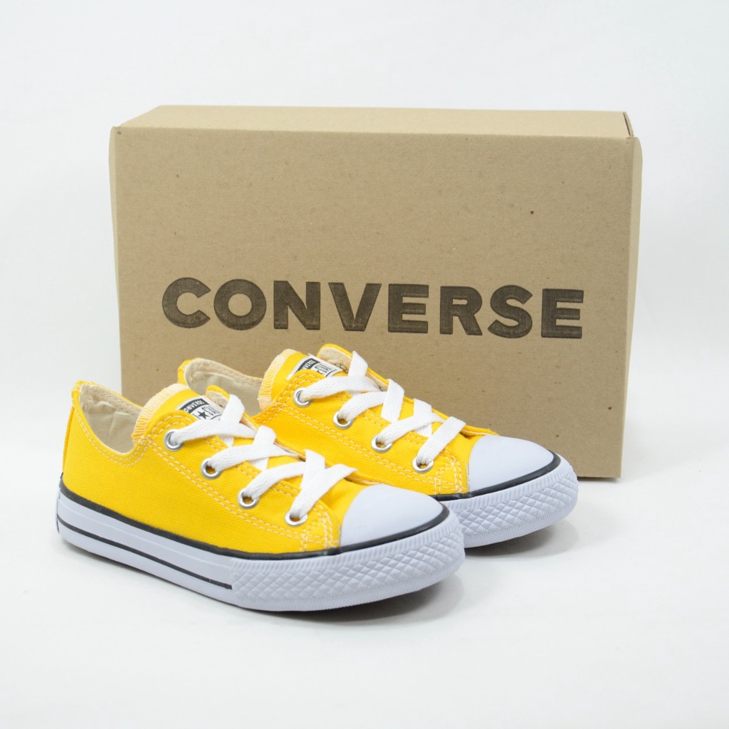 Tênis Infantil Masculino Converse All Star Cano Alto Amarelo Estampado  Converse na Carroussel Kids