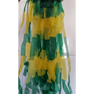 50 metros Fita Varal De Plástico Fitilho Verde Amarela Decoração Copa do Mundo em Oferta na Shopee
