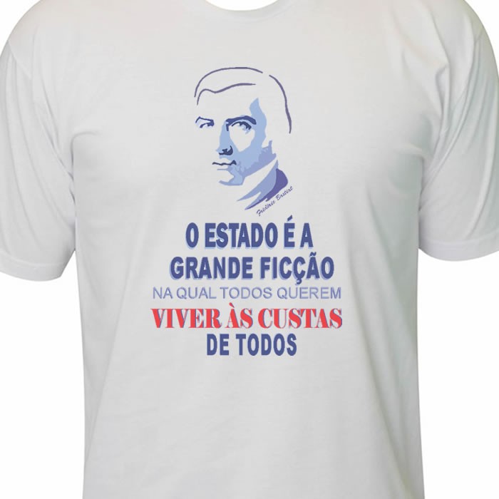 Camiseta Frédéric Bastiat Mises Direita conservador