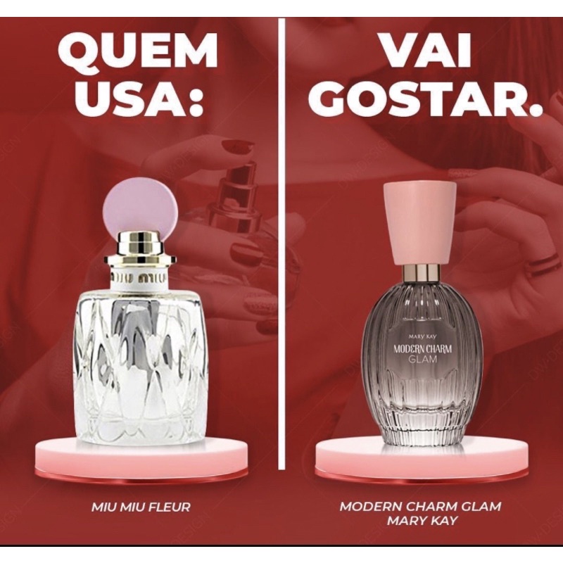 PERFUME FEMININO IMPORTADO DEO PARFUM MODERN CHARM GLAM 50ml ORIGINAL ...