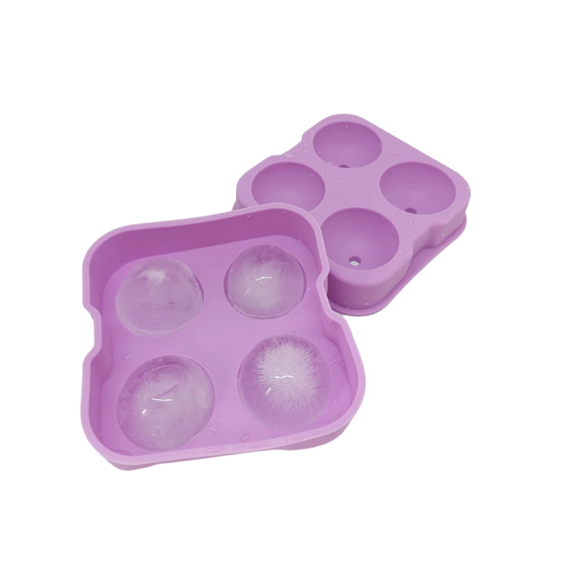 Forma De Gelo De Silicone 4x Esferas Gelo Bola | Shopee Brasil