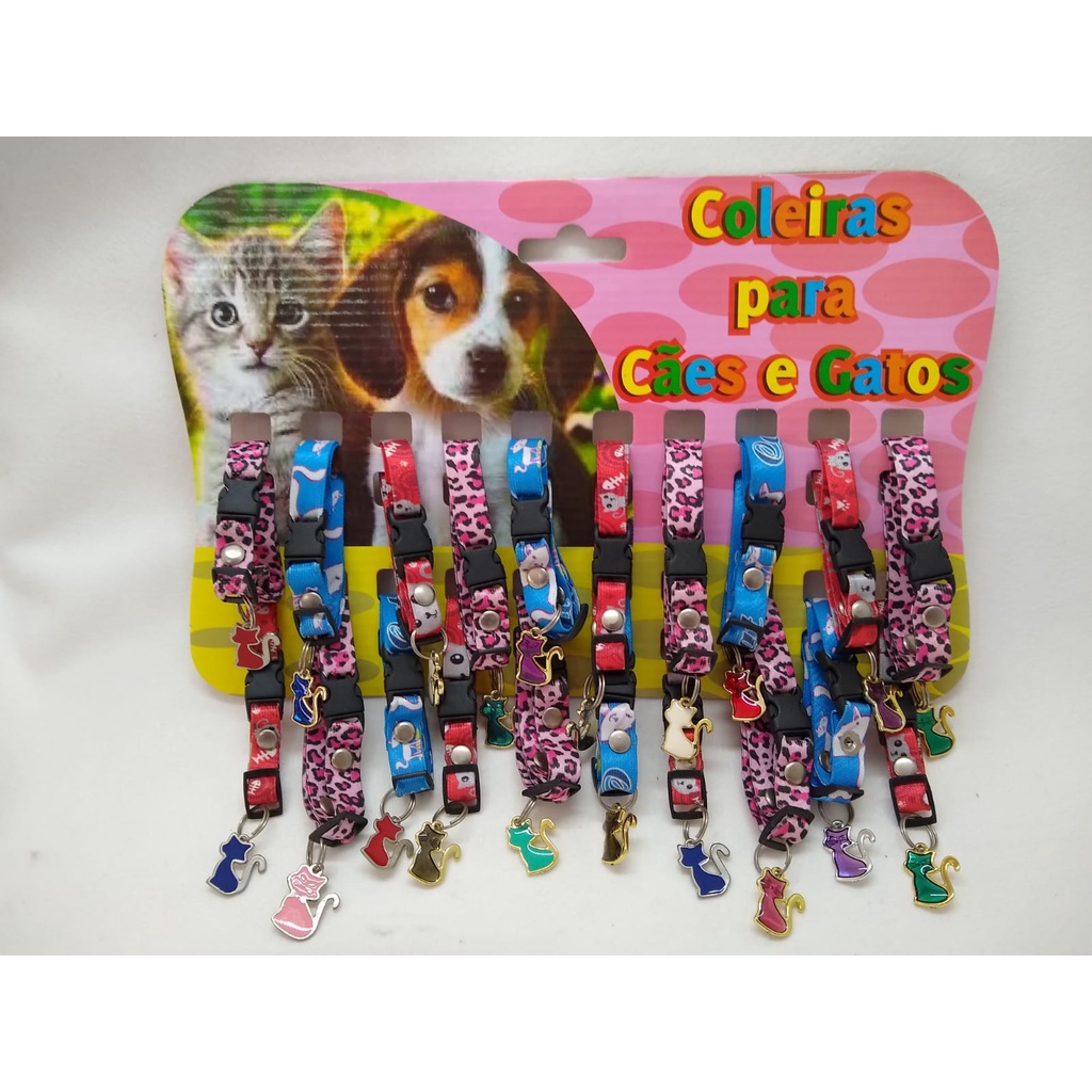 Coleira Pet cetim Estampada Pescoço para cães e Gato - Empire