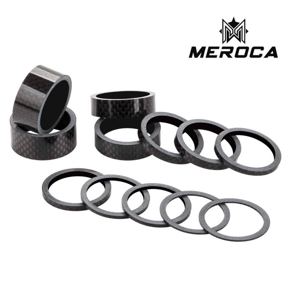 Espaçador De Fibra De Carbono Para Garfo Dianteiro De Bicicleta 2/3/5/10/20/30mm