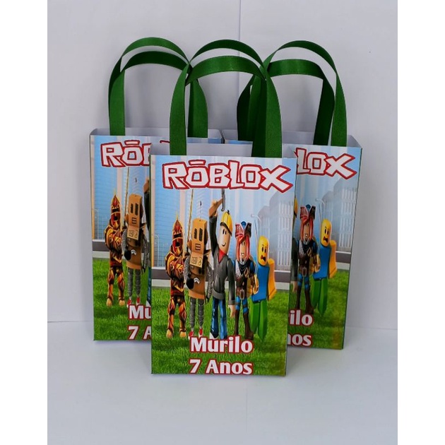 15 sacolinha surpresa personalizada Tema Roblox