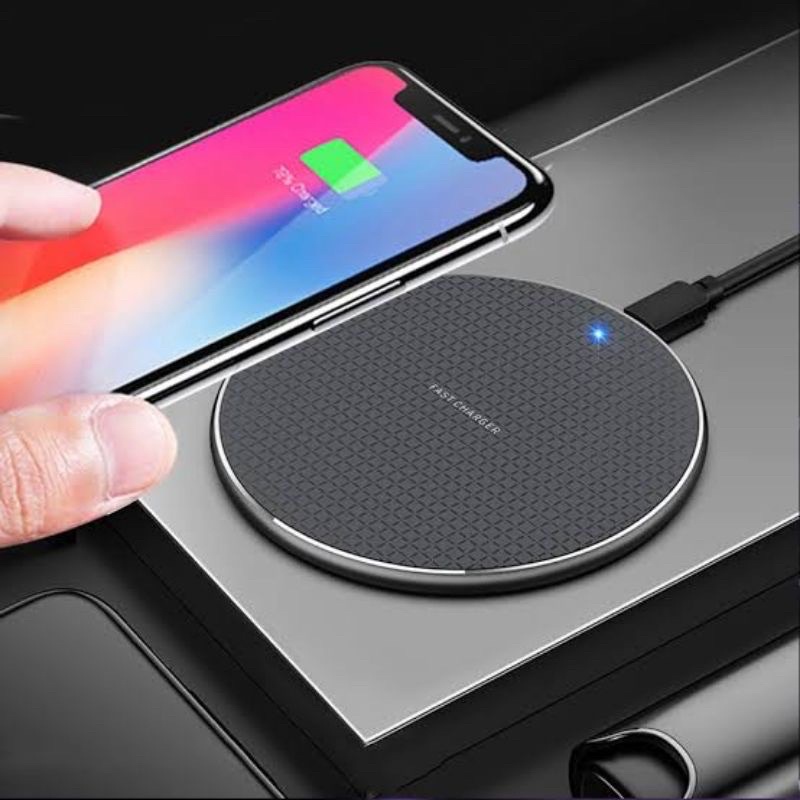 Carregador Sem Fio Indução Wireless Sensor Mesa Turbo Fast 10w - P/ Smartphone