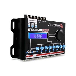 Processador Crossover De Áudio Digital Stetsom 2848 Stx2848 Com sequenciador integrado 2021