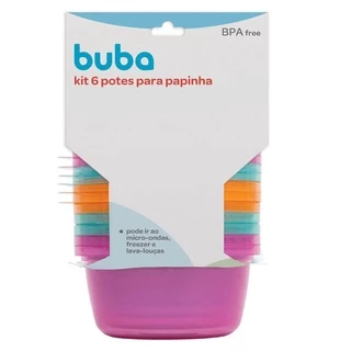 Potes Para Congelar Papinha Kit Com 6 Buba Pronta Entrega Promoção