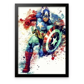 Quadro decorativo Grande 40x60 para sua sala ou quarto Capitão américa
