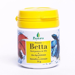 Combo 4 Potes Ração Para Bettas Poytara Peixe Betta 14gr