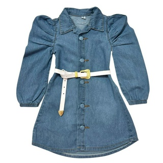 Vestido chemise 2024 jeans infantil